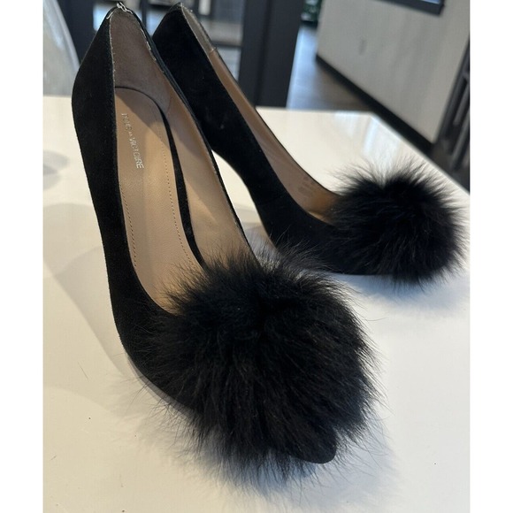 Pour La Victoire Women's Shoes Camilla Pumps Black Heels Suede Size 9.5 M - Picture 3 of 16